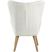 2 Piece Leander Boucle Armchair & Footstool Set